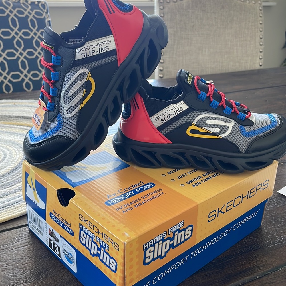 Kids 13 Skechers slip on shoes